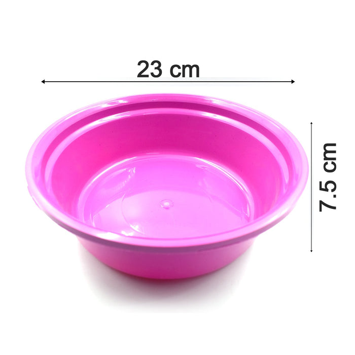 2592 Household Storage Plastic Round Bowl / Tub / Basket / Bucket set - Pack of 3