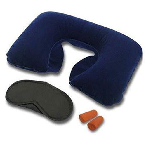 505 -3-in-1 Air Travel Kit with Pillow, Ear Buds & Eye Mask Sun Shoppee WITH BZ LOGO