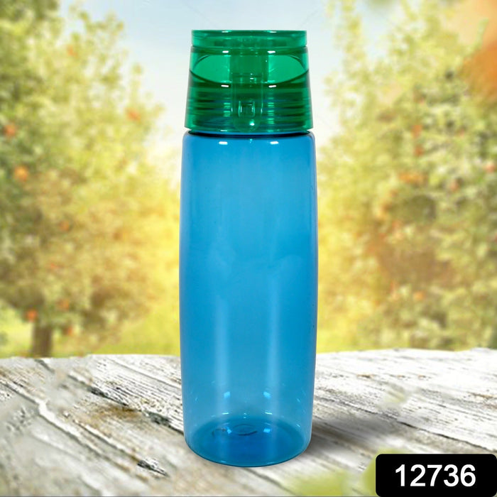 12736 Premium Transparent Plastic water bottle Outdoor Sport Bottle, leakproof BPA-free for travel for gym and children, Home, Travel, Office Use (1 pc / 450 ML Approx ) 
