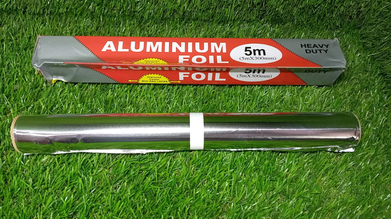 2330 Aluminum Foil Roll Heavy Duty Non Stick Thick Aluminum Foil Sheet Baking Grilling Tool (5mX300mm) 