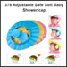 0378 Adjustable Safe Soft Baby Shower cap Sun Shoppee