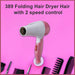 389 Folding Hair Dryer Hair with 2 speed control 