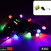 Multi-color LED string lights for home decoration.